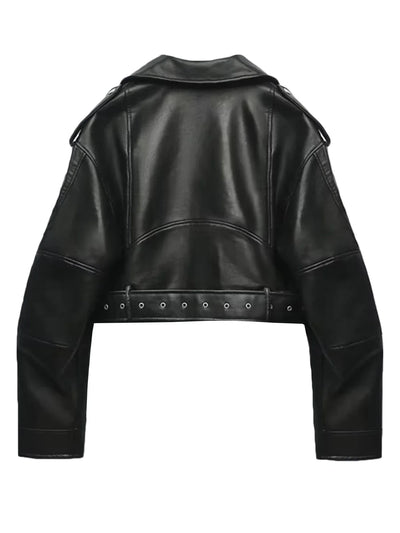 Klassische Damen Bikerjacke | Lässig