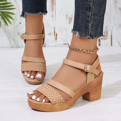 Tabitha | Leicht Gepolstert Sandalen in Khaki