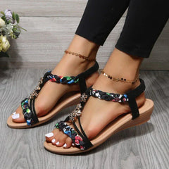 Sara® | Elegante Damen Sandalen in Schwarz