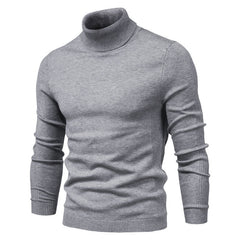 Nicolas - Stilvoller Rollkragenpullover in Grau