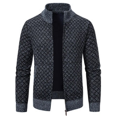 Nathan - Strickjacke in Dunkelgrau
