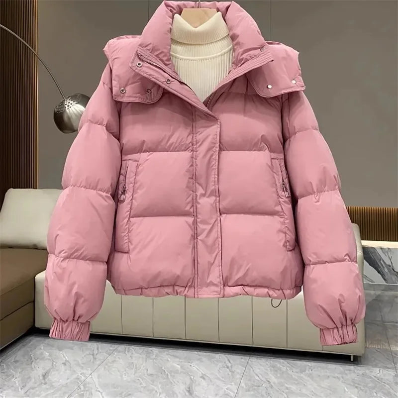 Simonne - Winterjacke - Stil mit Kapuze