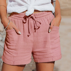 Anika - Sommershorts - Shorts mit Taschen in Hellrosa