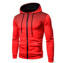 Galeron - Funktions-Hoodie mit Reißverschluss in Rot