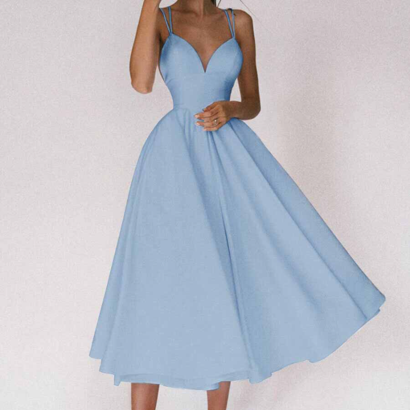 Kali - Elegantes Kleid mit V-Ausschnitt