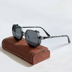 Sonnenbrille mit leichtem Rahmen für Erwachsene | Ideal für den Sommer in Schwarz