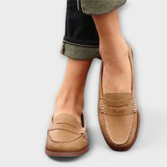 Mirella – Zeitlose Damen-Loafers mit Stilgefühl in Khaki