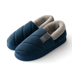 Kuschelige Winterhausschuhe für Damen und Herren | Bequem in Marineblau
