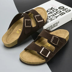 Tisha® | Luxuriöse Ledersandalen in Dunkelbraun