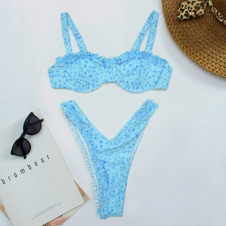 Chloe® | Bikini mit Rüschendetails