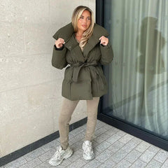 Mara | Elegante Steppjacke in Dunkelgrün