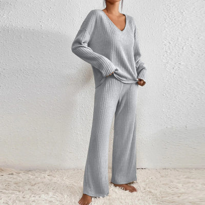Anneliese®️ | Set aus bequemen Rippstrickteilen