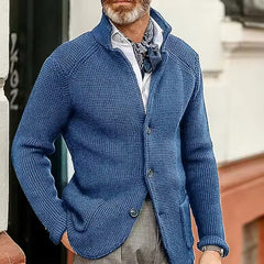 Beck™ - Zeitloser Strickcardigan in Hellblau