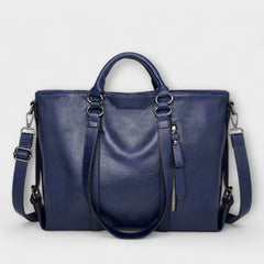 Verena | Damen Komfort Leder Tasche in Blau