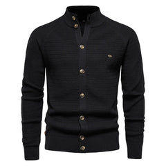 Ottmar | Exklusive Baumwoll-Cardigan in Schwarz
