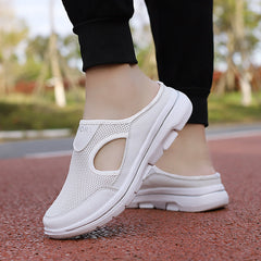 Mesh-Slip-On-Sportclogs für Unisex in Weiß
