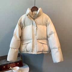 Keziah - Winter-Pufferjacke - Lose Passform in Weiß