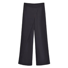 Nariko | Elegante Hosen mit Volant in Schwarz