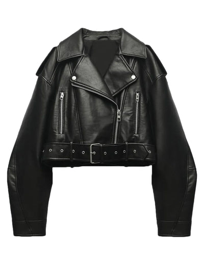 Klassische Damen Bikerjacke | Lässig