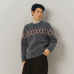 William | Vintage Icelandic Sweater in Grey