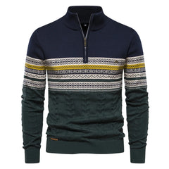 Herrenpullover mit Rundhalsausschnitt - PHILIP in Marineblau