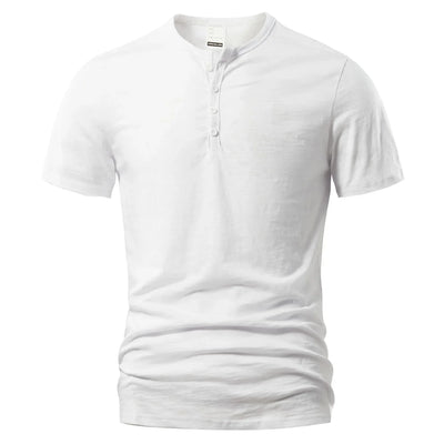 Herren Lässig Henley T-Shirt | Klassisch