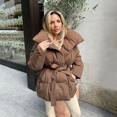 Mara | Elegante Steppjacke in Braun