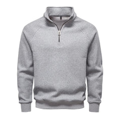 Tim | Eleganter Herrenpullover für kalte Tage in Grau