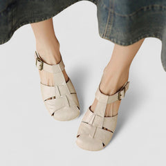 Margaretha® | Orthopädische Mary Jane Schuhe in Beige