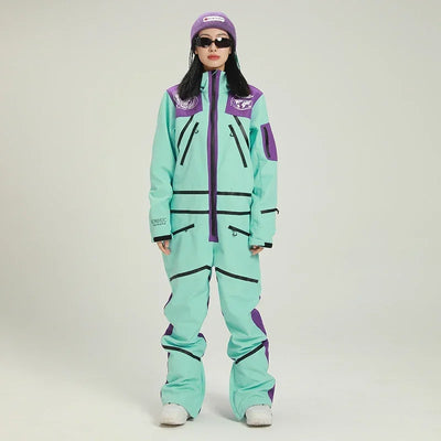Damen Stylisch Einteiler Skianzug | Winter