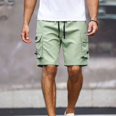 Zion™ Premium-Strickshorts mit Funktionstaschen in Grün