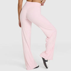 Neria | Gerade Yoga Hose in Hellrosa