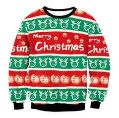 Herren Gemütlich Strickpullover | Weihnachten in Grün Rot 2