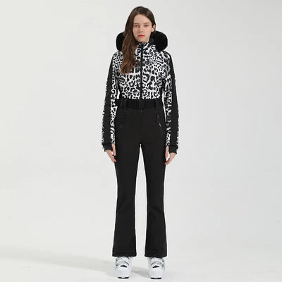 Einteiliger Skianzug für Damen | Wintersportbekleidung