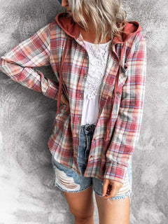 Becky - Lässiger Stil Hoodie in Rot