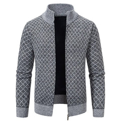 Nathan - Strickjacke in Hellgrau