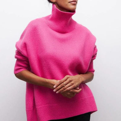Oversize-Rollkragenpullover CLARA aus Kaschmir