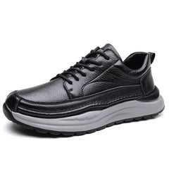 Klassische Leder Herrenschuhe in Schwarz