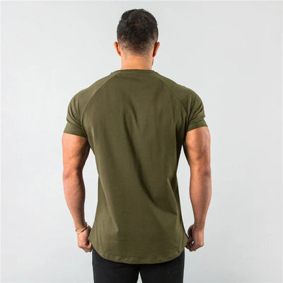 Herren Atmungsaktiv Sportlich T-Shirt | Kurzarm