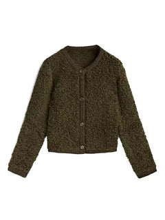 Hilda - Elegante Strickjacke in Grün