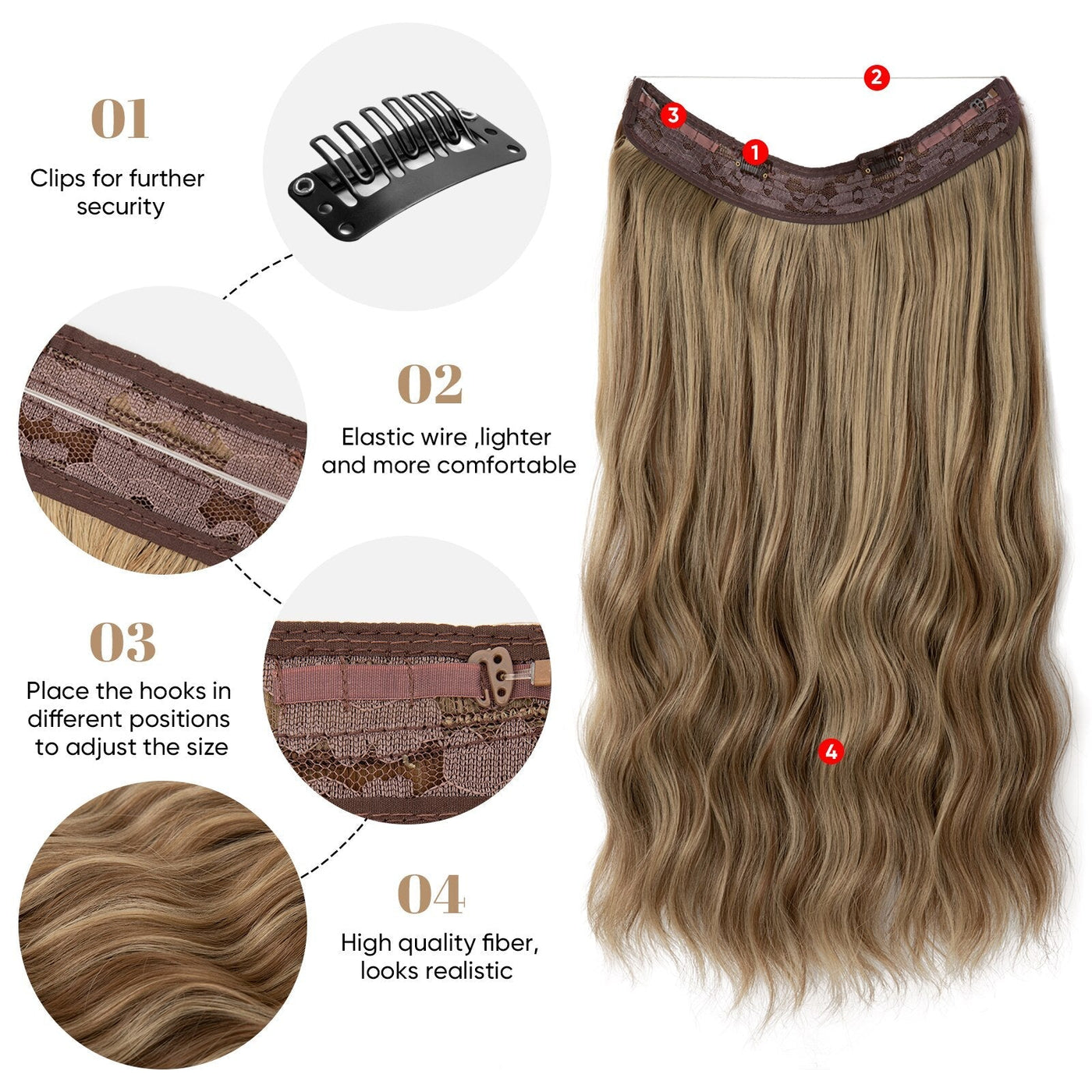 GlamSchleier™ Sofortige Haartransformation
