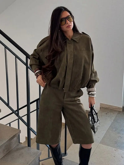 Stylische Übergangsjacke für Damen | Grün