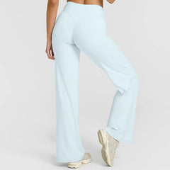 Neria | Gerade Yoga Hose in Hellblau
