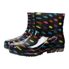 Damen Wasserdichte Gummistiefel | Mit Bunter Druck in Mehrfarbig