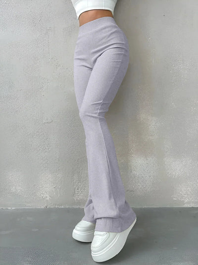 Virginia® | Gerippte Schlaghose mit hoher Taille