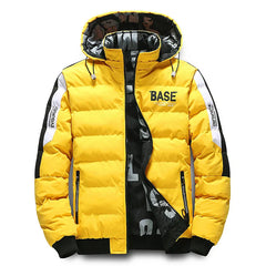 Stephen - Gesteppte Herren-Winterjacke in Gelb