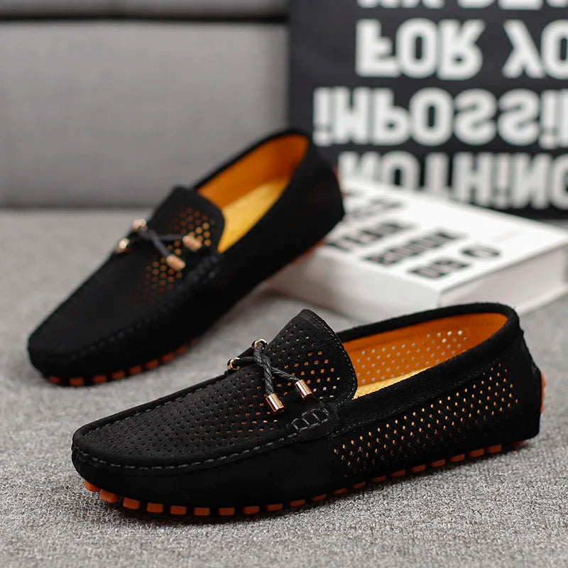 Semelle plate | Chaussures en cuir respirant