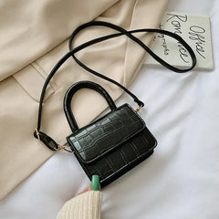 Ariel - Mini Crossbody Tasche - Luxuriöses Leder in Schwarz