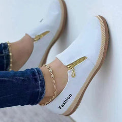 Libby- Komfort-Slip-On-Sneaker für Damen in Weiß