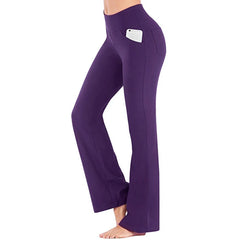 Valentina® | Elastische Schlaghose mit hoher Taille in Lila